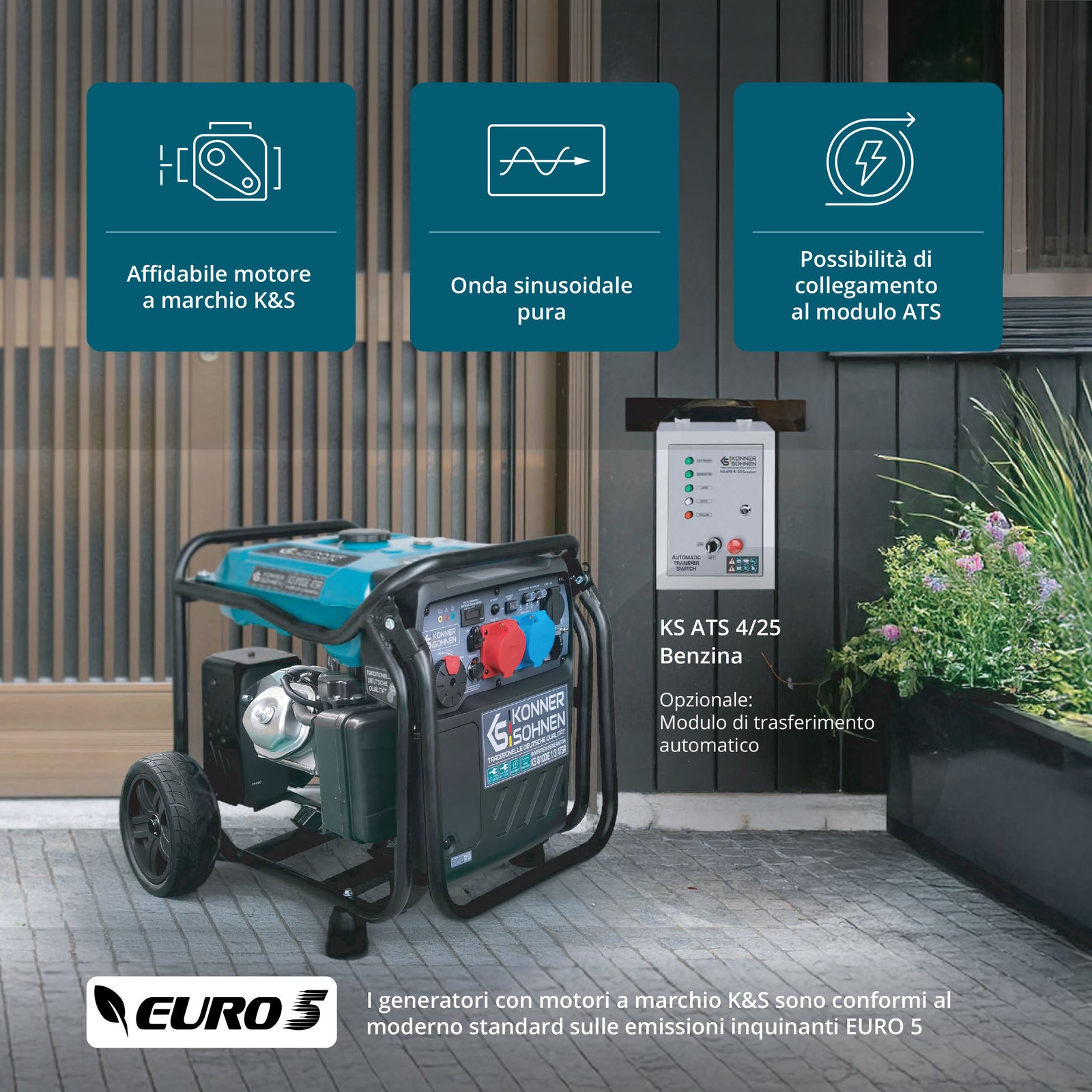 Inverter Generator KS 8100iE 1/3 ATSR