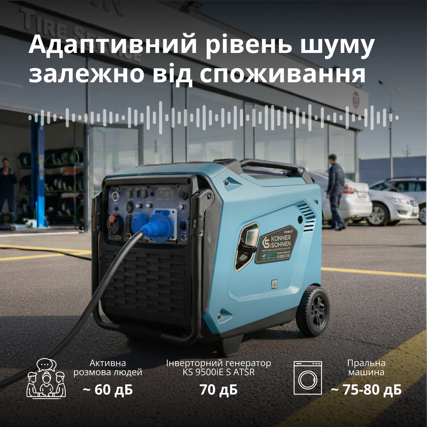 Інверторний генератор KS 9500iE S ATSR