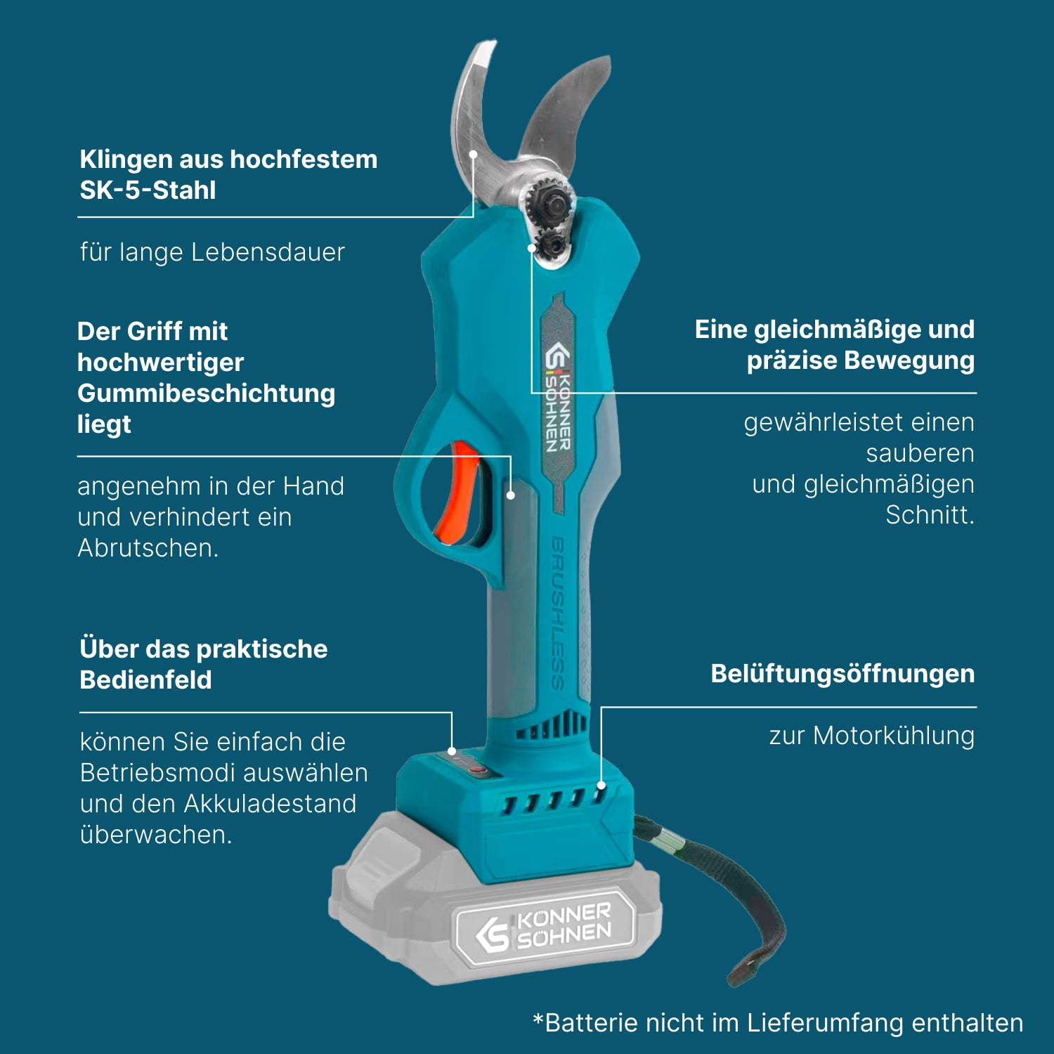 Akku-Gartenschere KS CPS20V-32