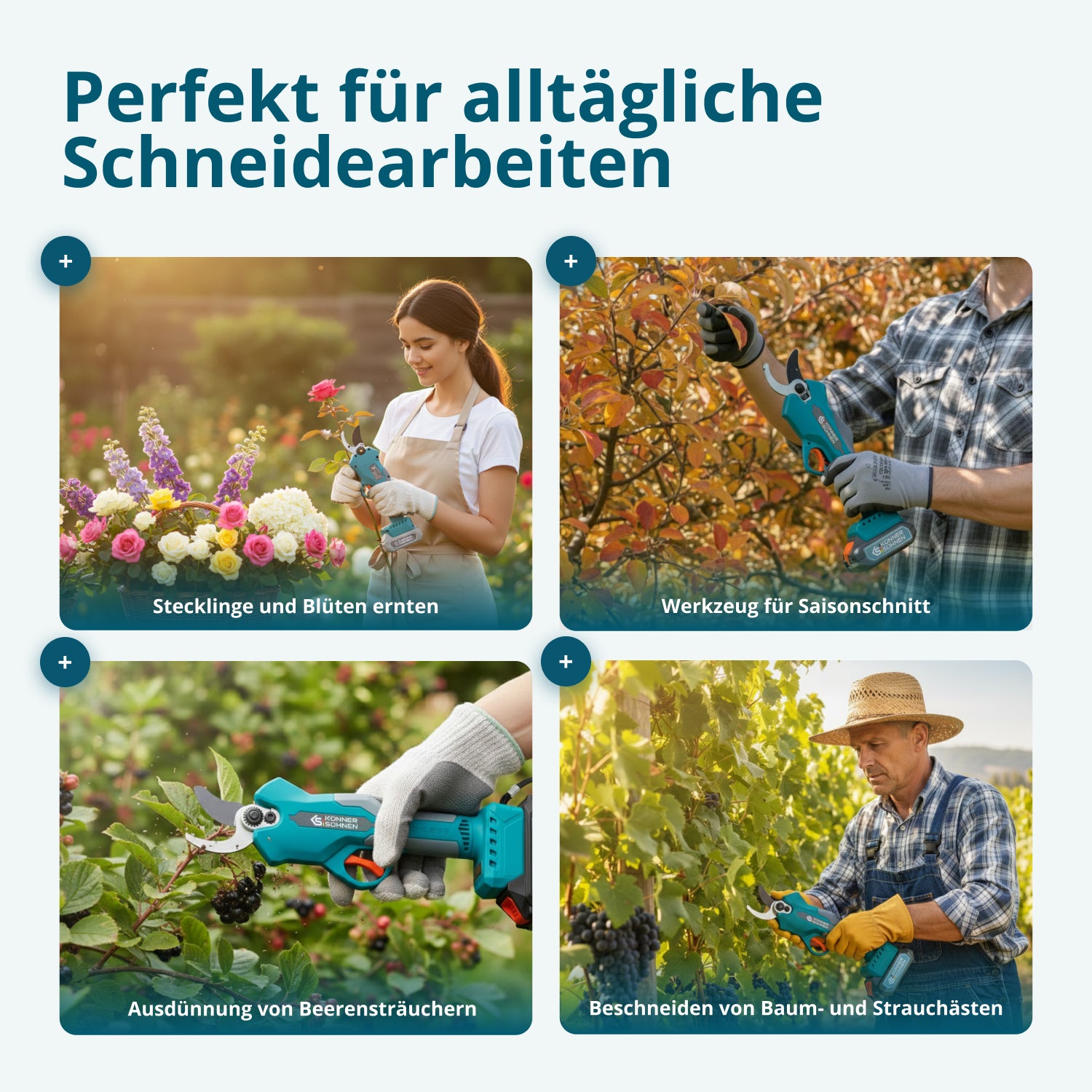 Akku-Gartenschere KS CPS20V-32 Case