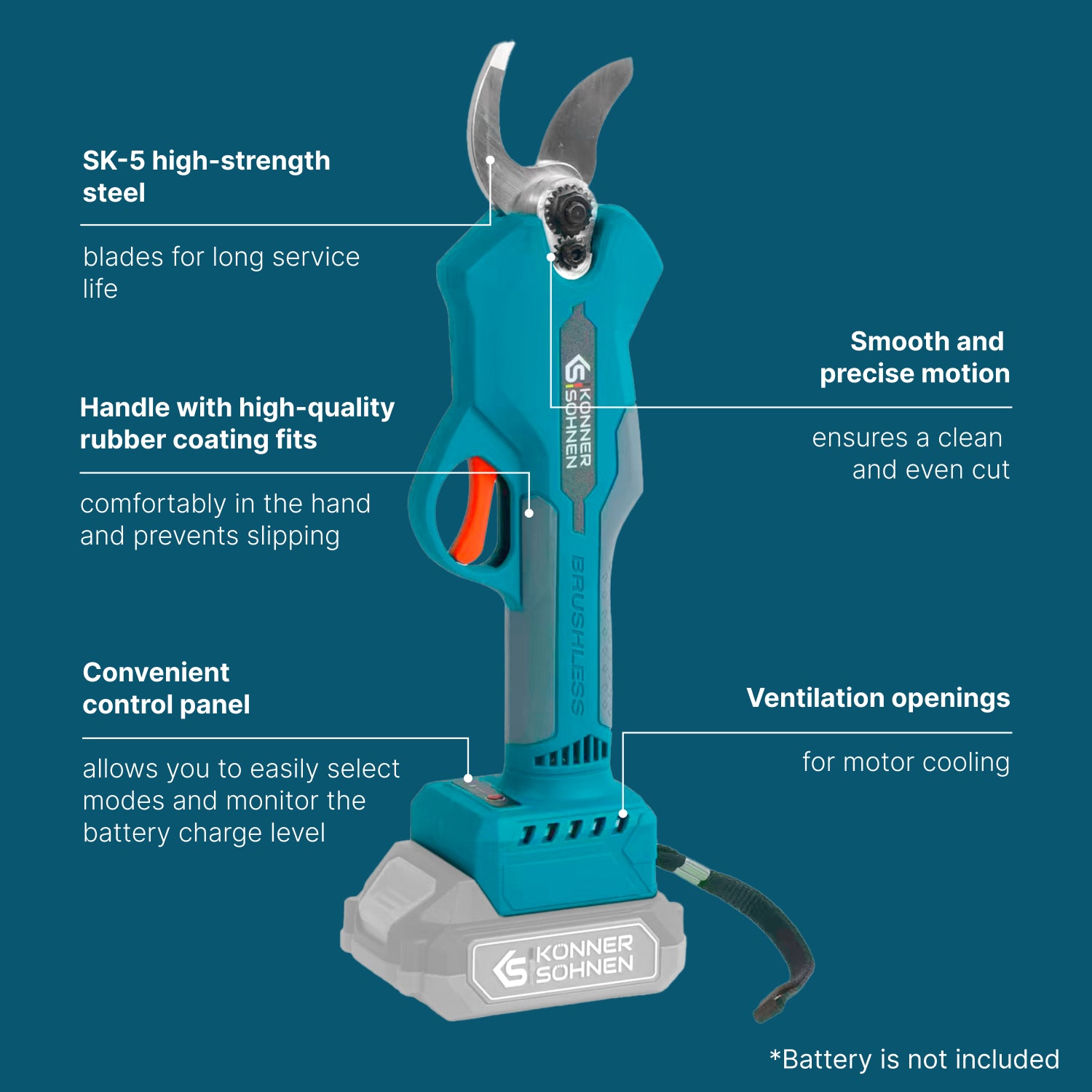 Ledningsfri Elektrisk Beskæresaks KS CPS20V-32
