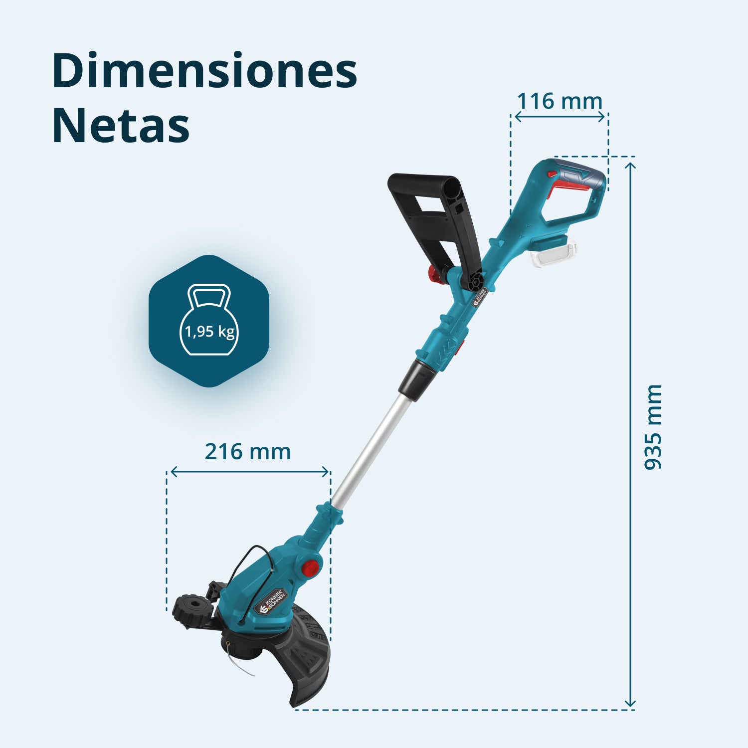 Cortabordes inalámbrico KS GT-20V