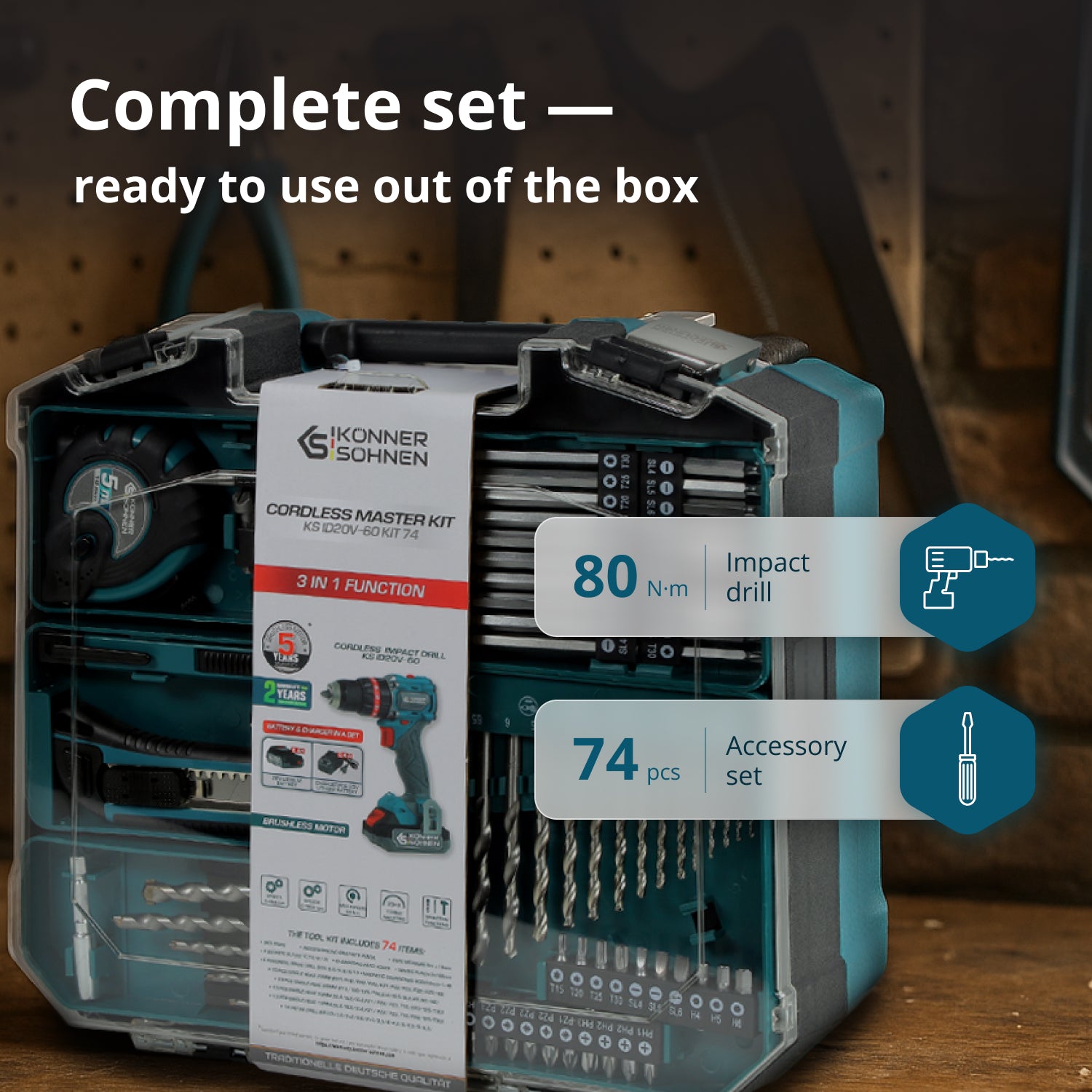 Cordless Master Set KS ID20V-60 KIT 74