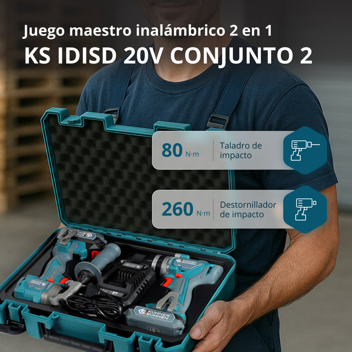 Conjunto inalámbrico Master Set 2en1 KS IDISD 20V SET 2 