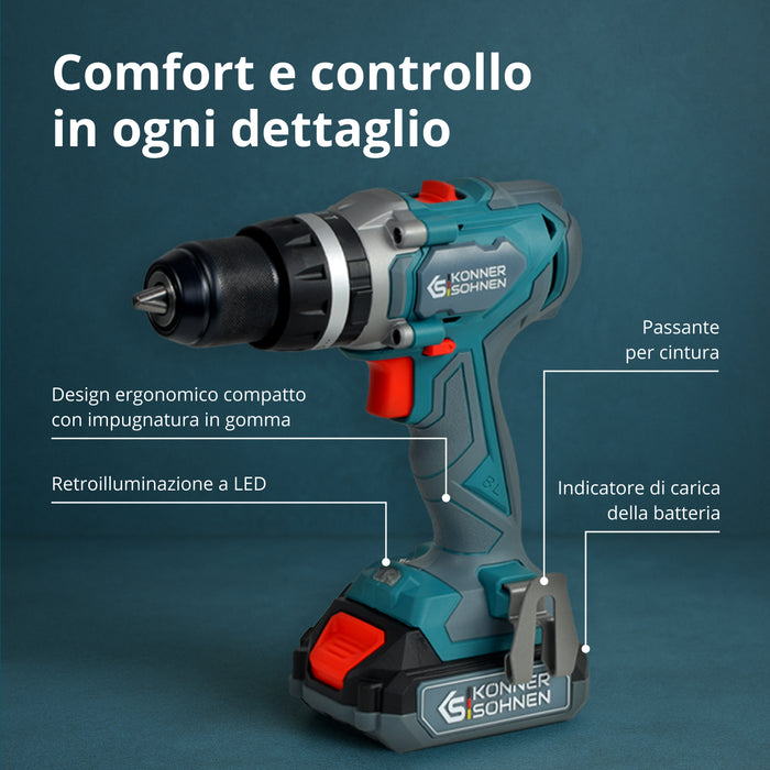 Set Master Senza Fili 2in1 KS IDISD 20V SET 2