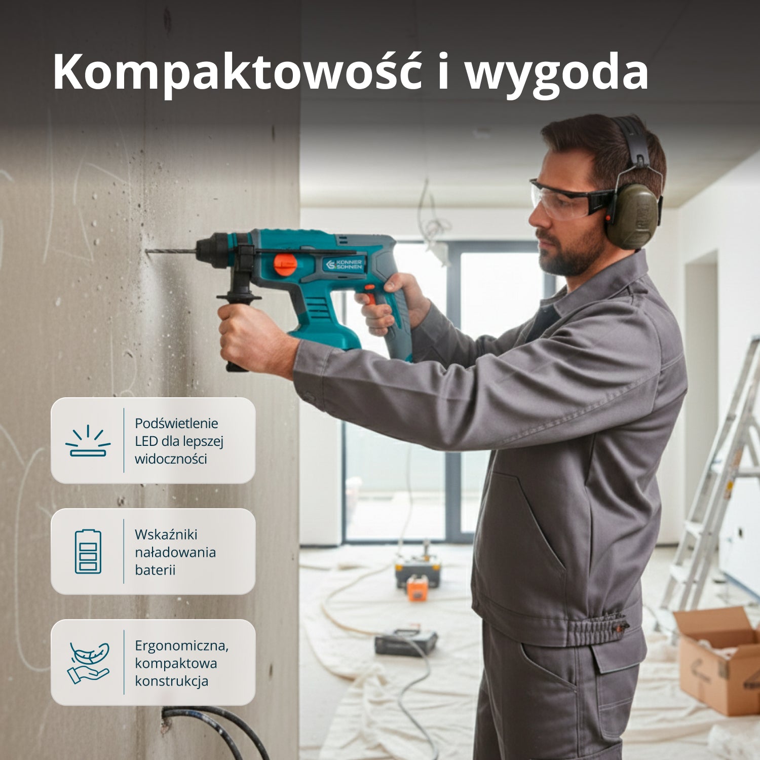 Bezprzewodowy Zestaw Majsterkowicza 3-w-1 KS RHAGD 20V SET 3
