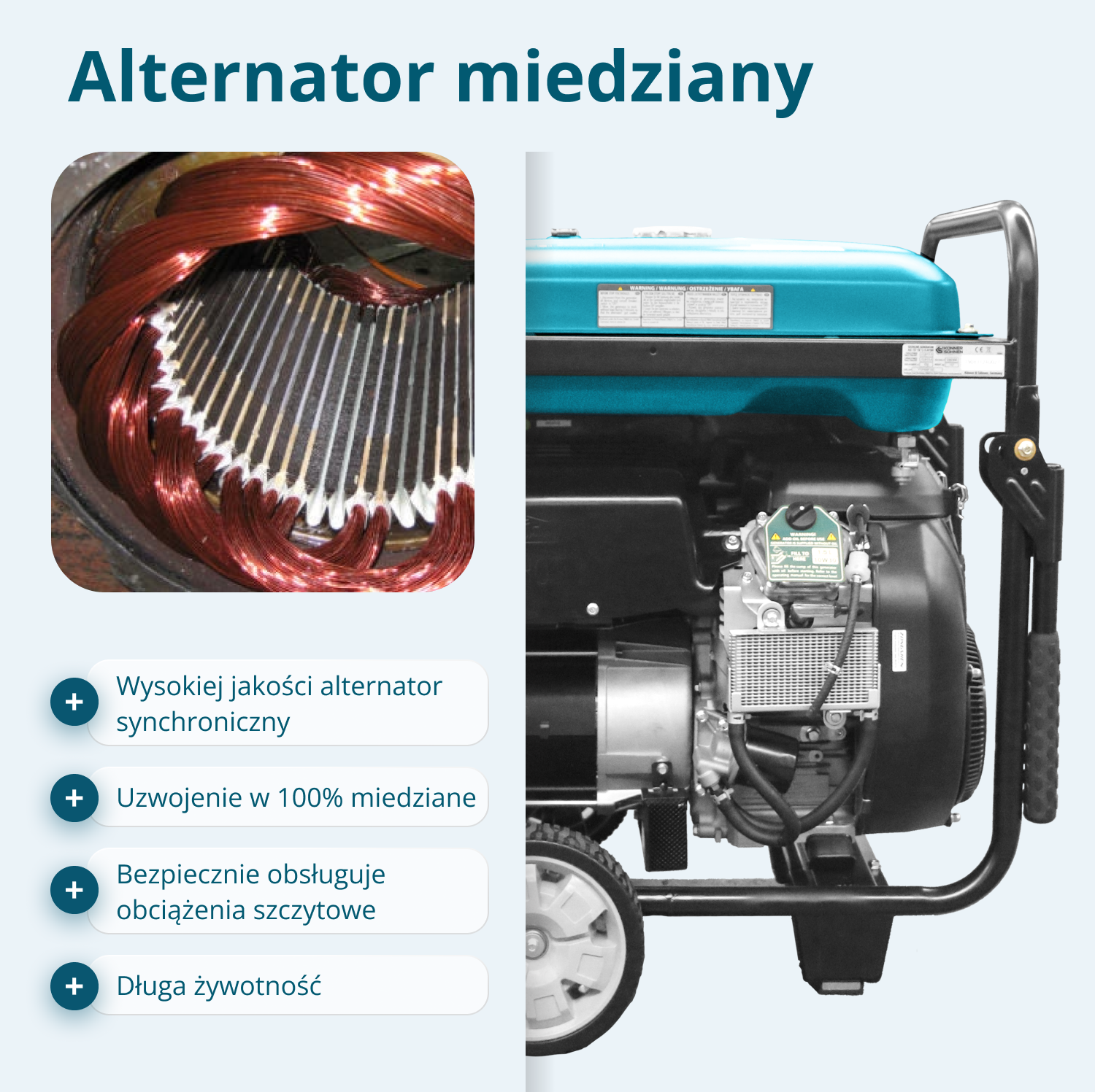 Generator benzynowy „Könner & Söhnen” KS 15-1E ATSR