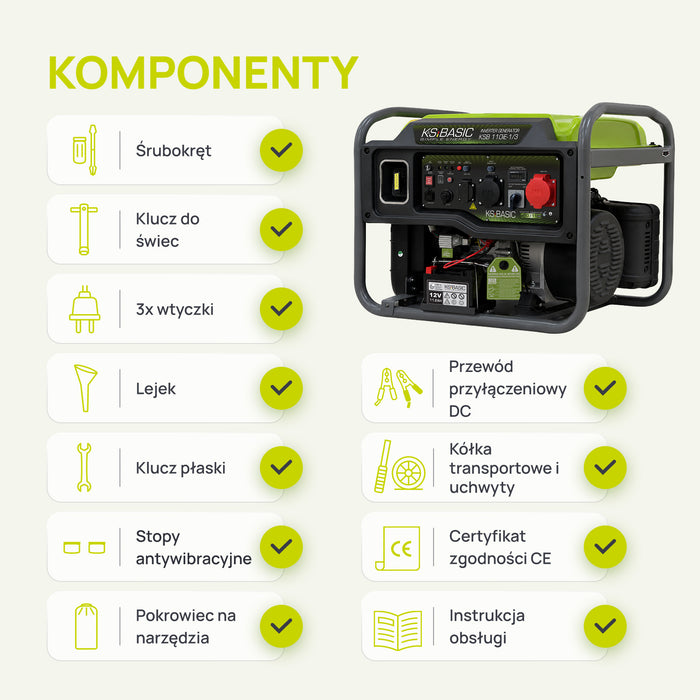 Inwertorowy Generator KSB 110iE-1/3