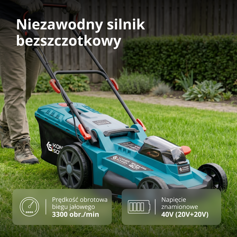 Zestaw promocyjny do pielęgnacji trawnika KS 43LM-BCT40V-SET
