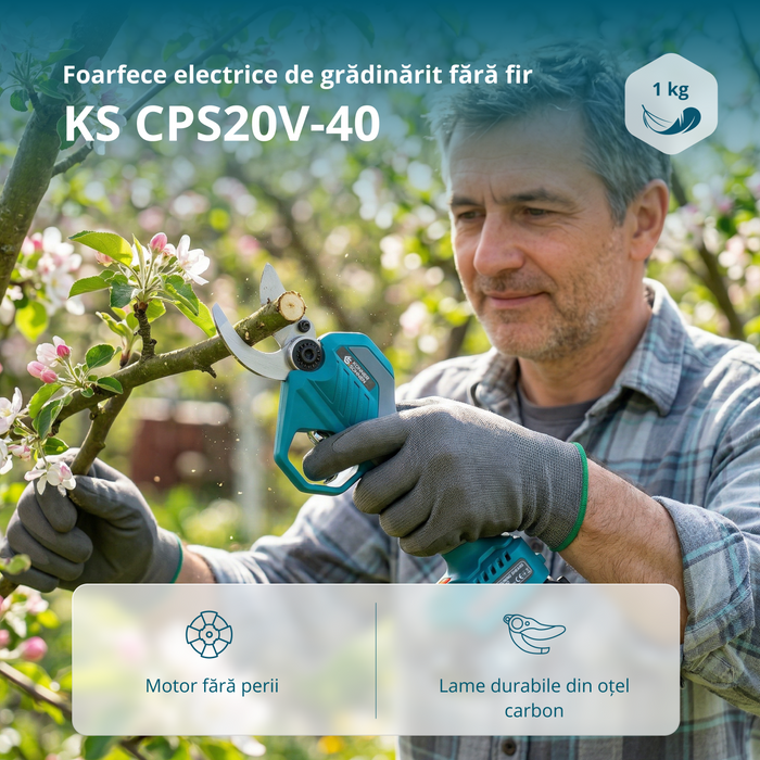 Foarfecă de grădină cu acumulator  KS CPS20V-40
