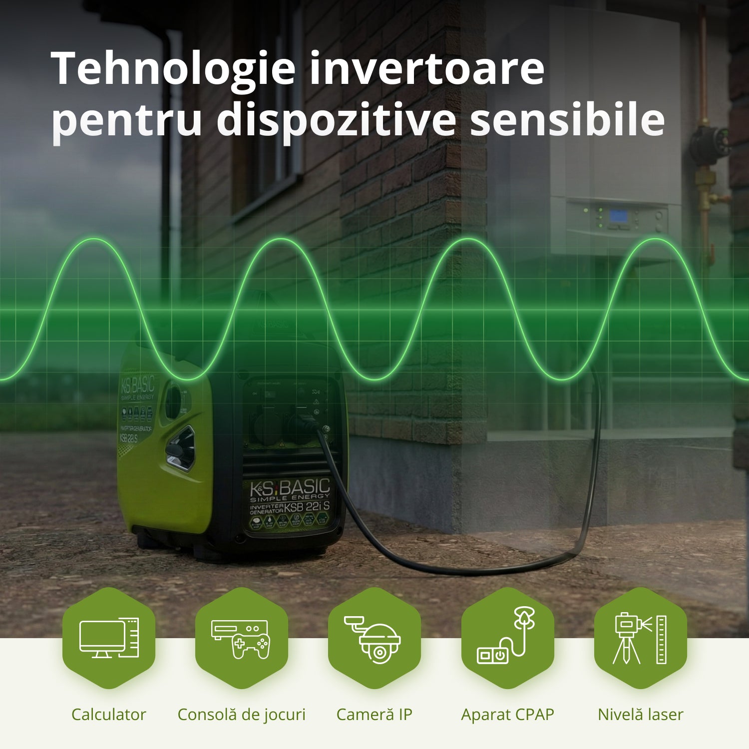 Generator cu inverter KSB 22i S (Recondiționat – Stare Excelentă)