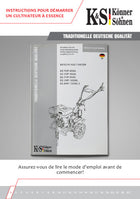 Instructions pour démarrer un cultivateur à essence