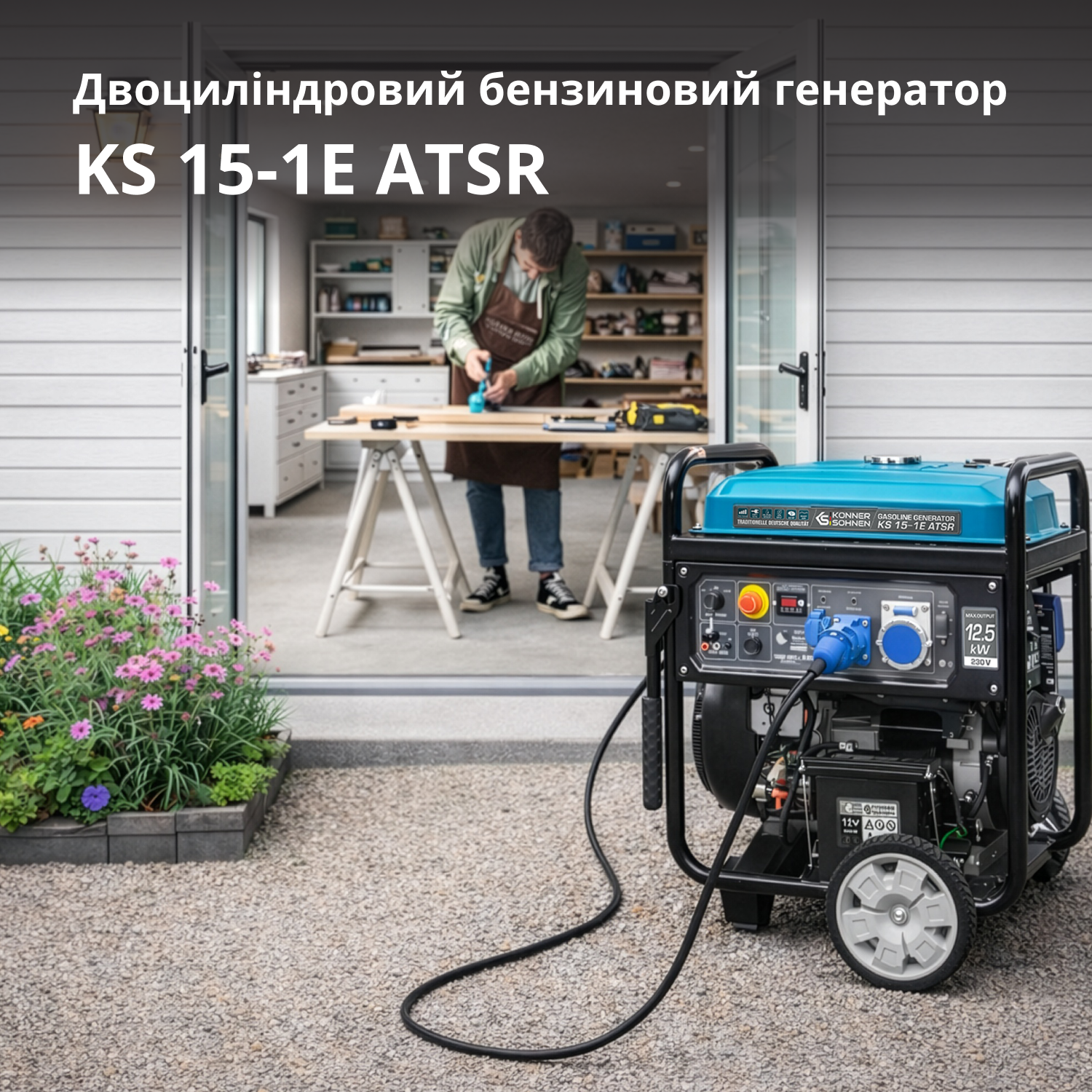 Бензиновий генератор «Könner & Söhnen» KS 15-1E ATSR