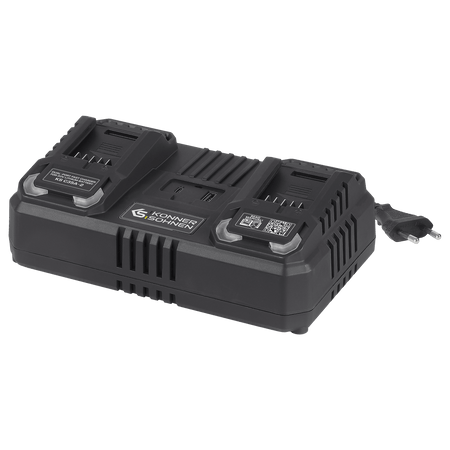 Cargador doble para baterías de 20V KS C35A-2