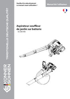Aspirateur-souffleur de jardin sans fil KS LBV-40V