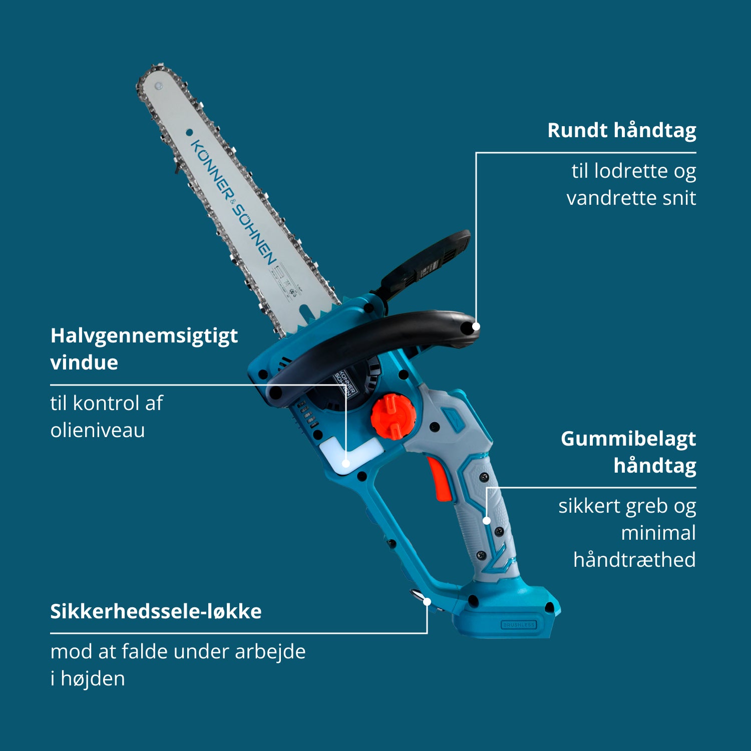 Ledningsfri Mini Kædesav KS MCS20V-12