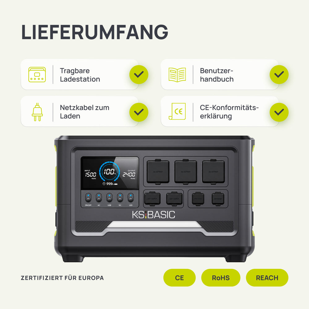 Tragbare Powerstation KSB 1200PS