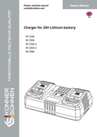 Laturi 20V litiumakulle KS C24A, KS C45A, KS C35A-2, KS C45A-2, KS C90A