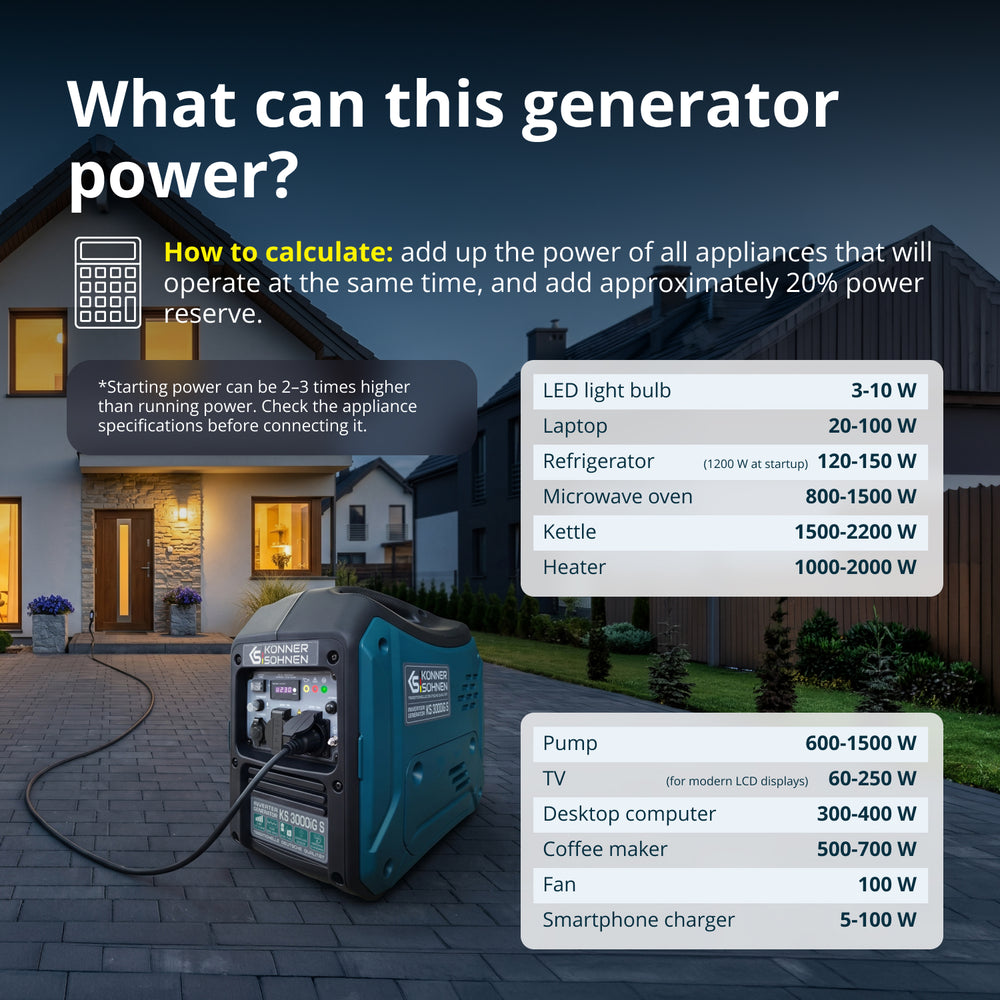 LPG/benzin invertergenerator KS 3000iG S