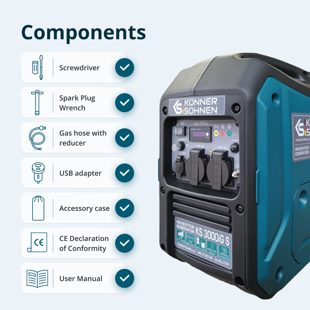 LPG/benzin invertergenerator KS 3000iG S
