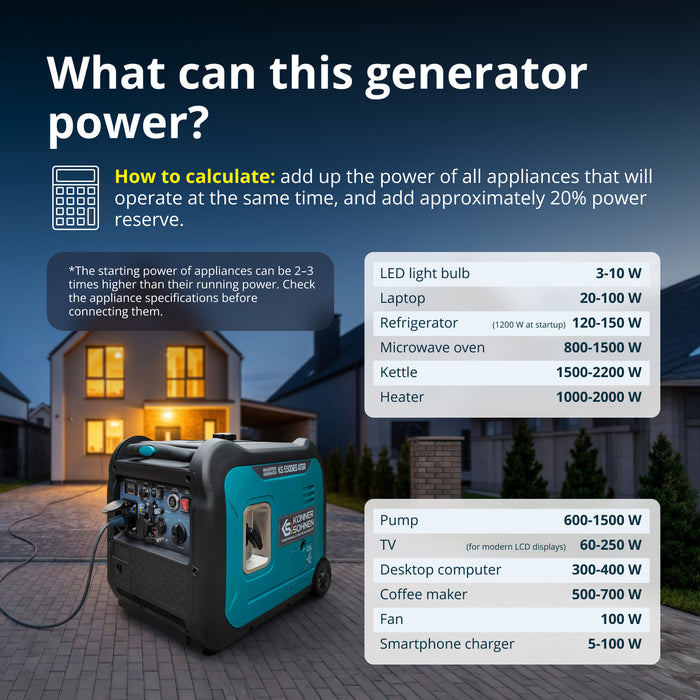 Invertergenerator KS 5500iE S ATSR