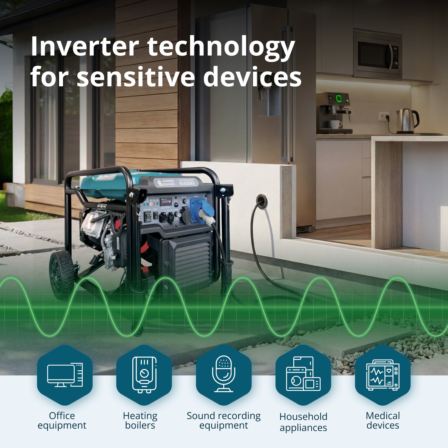 Dvoupalivový invertorový generátor KS 6500iEG