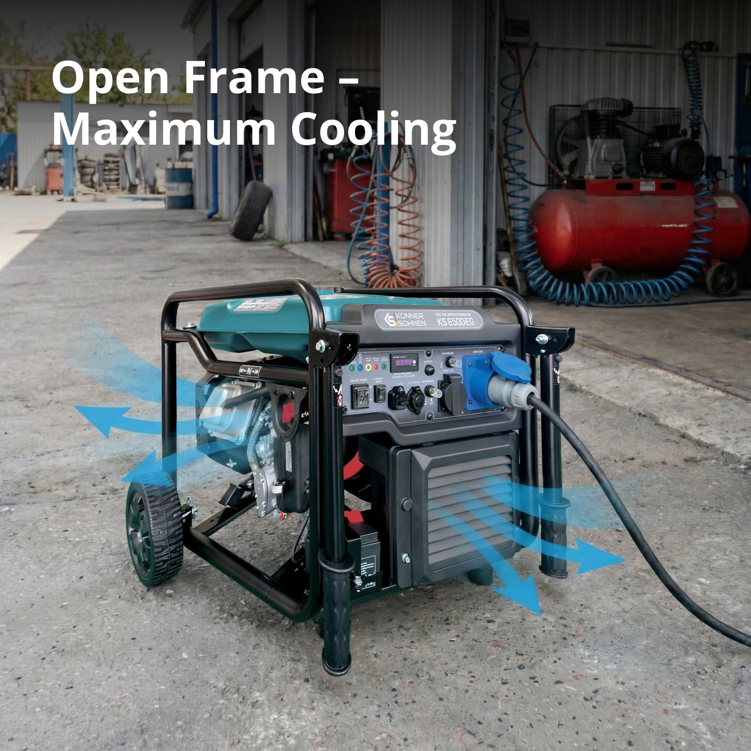 Dvoupalivový invertorový generátor KS 6500iEG