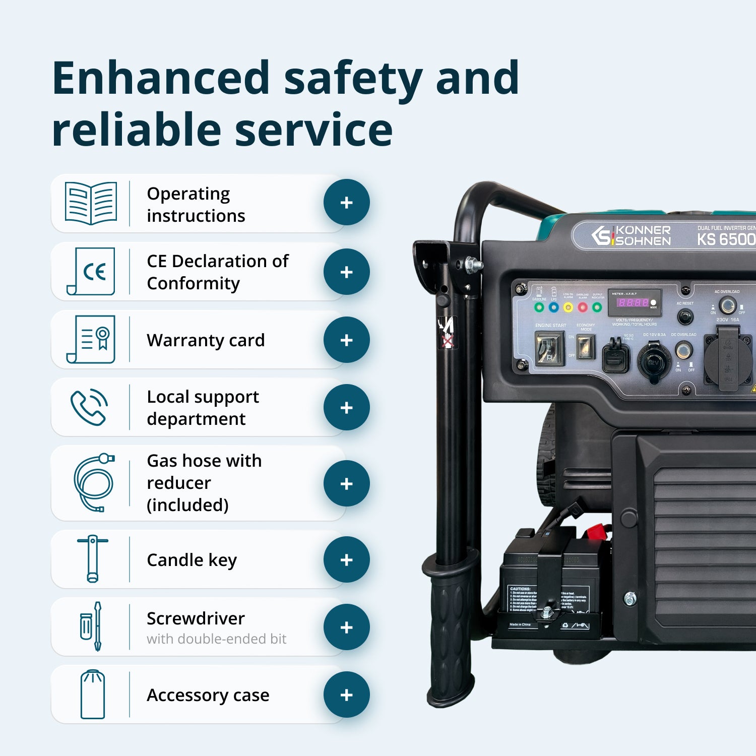 Dvoupalivový invertorový generátor KS 6500iEG