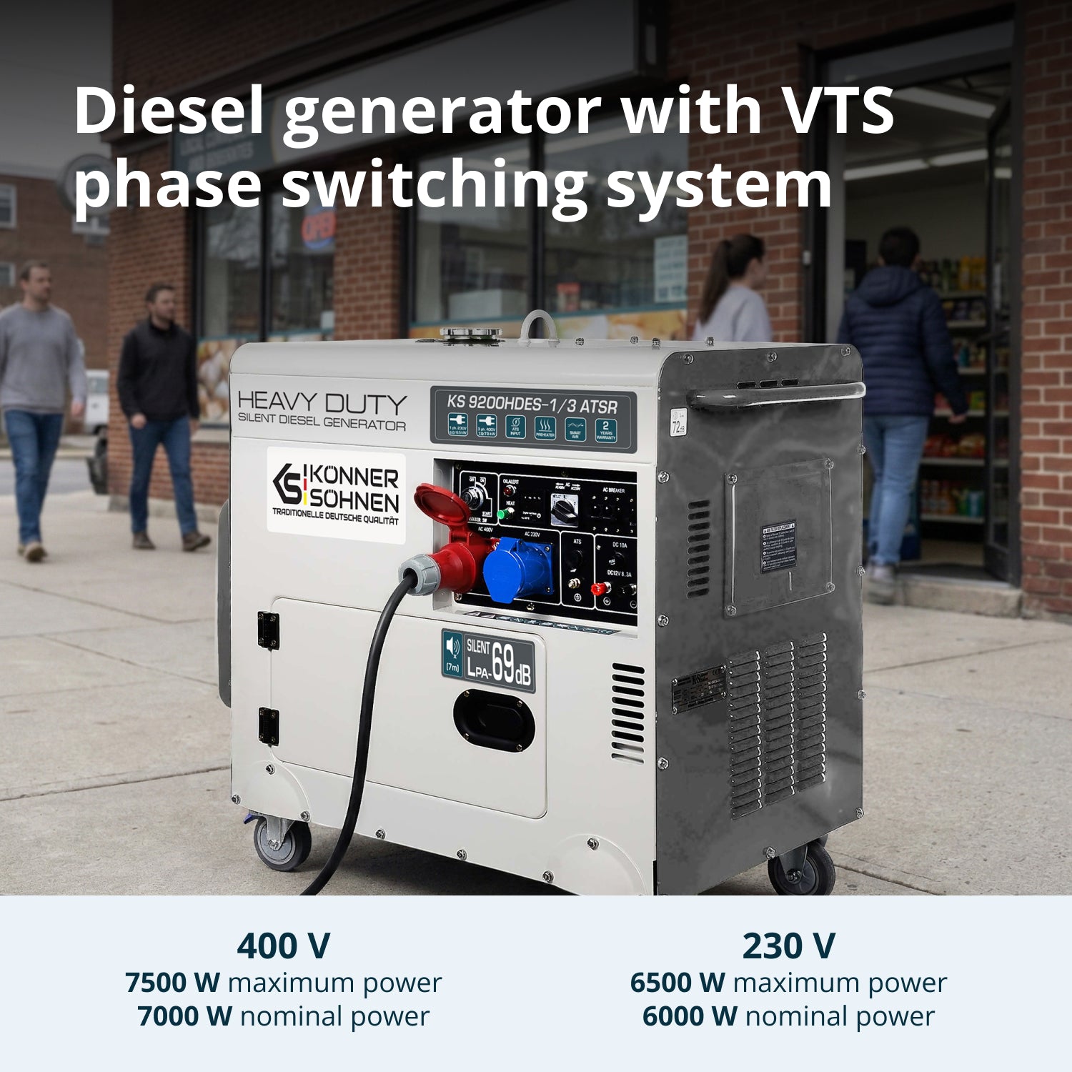 Γεννήτρια ντίζελ «Könner & Söhnen» KS 9200HDES-1/3 ATSR (EURO V)