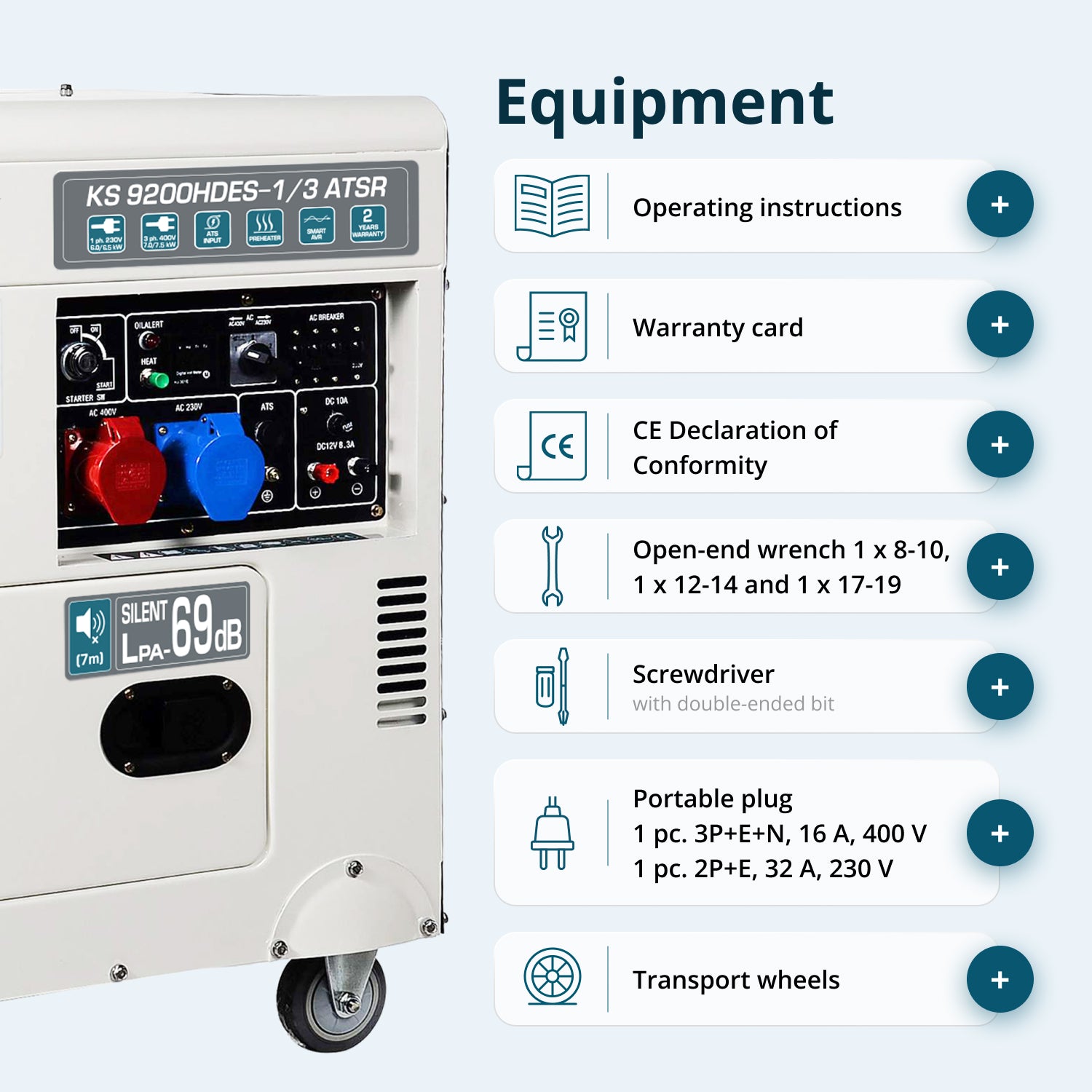 Γεννήτρια ντίζελ «Könner & Söhnen» KS 9200HDES-1/3 ATSR (EURO V)