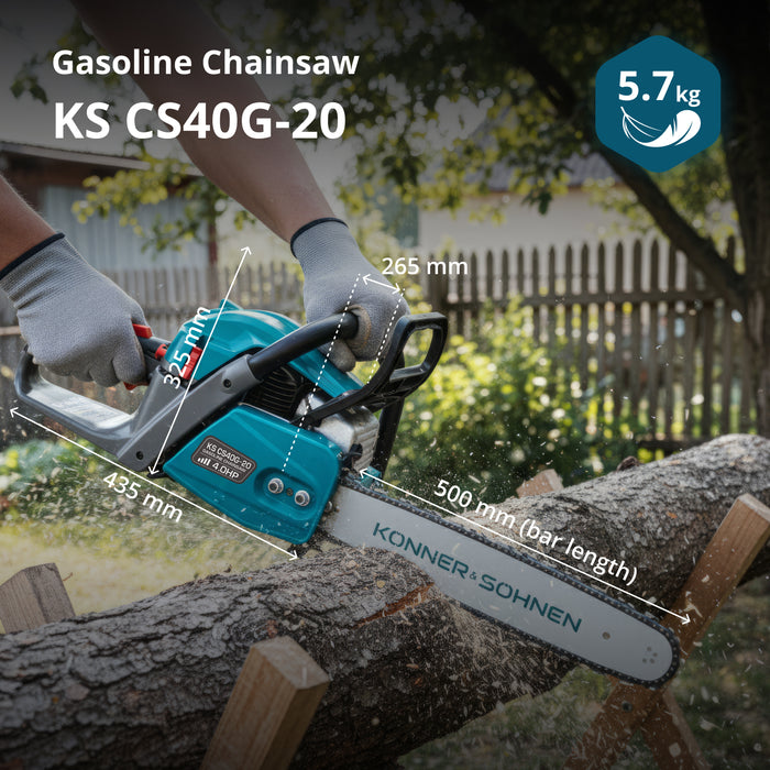 Bensindriven motorsåg KS CS40G-20