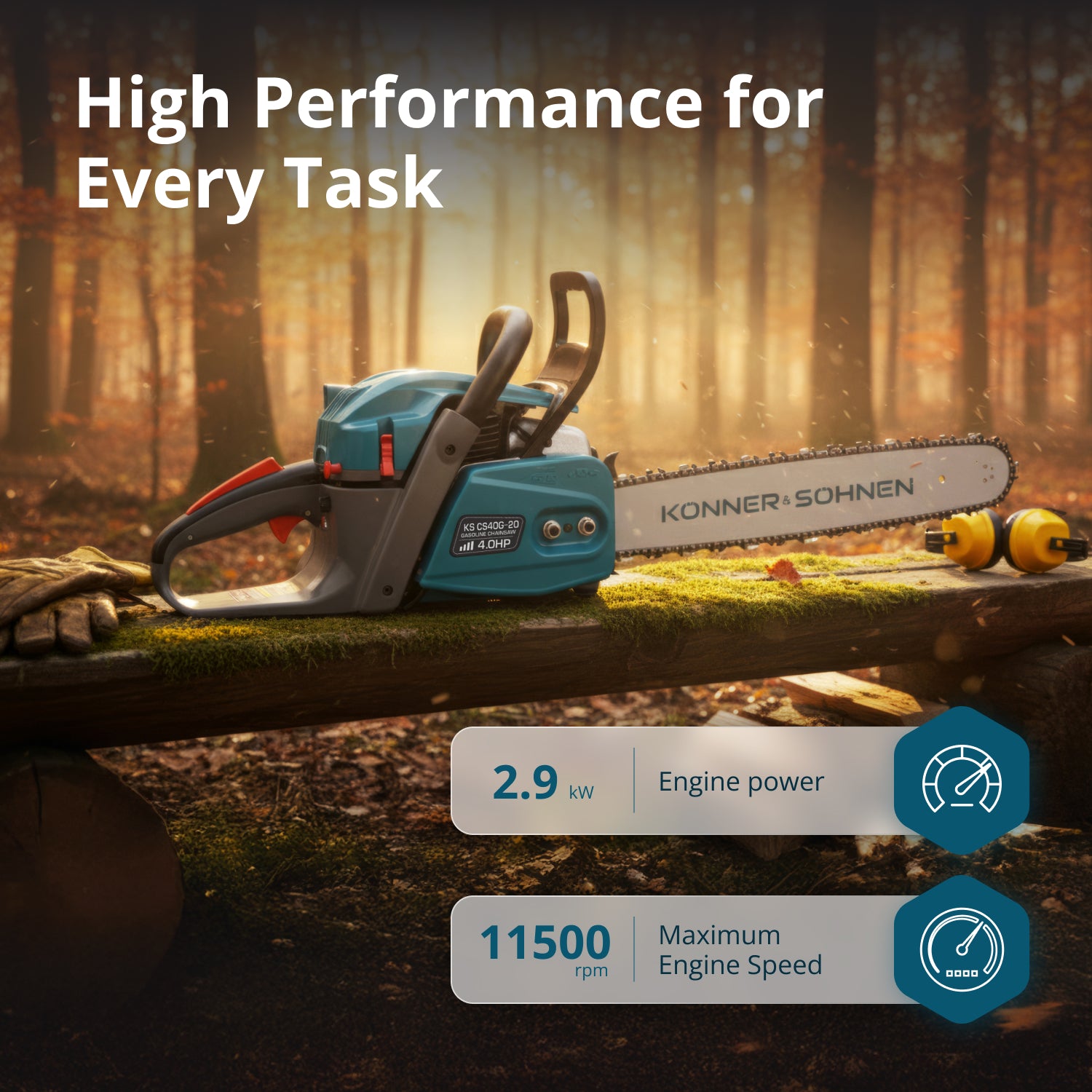 Benzinska motorna testera KS CS40G-20