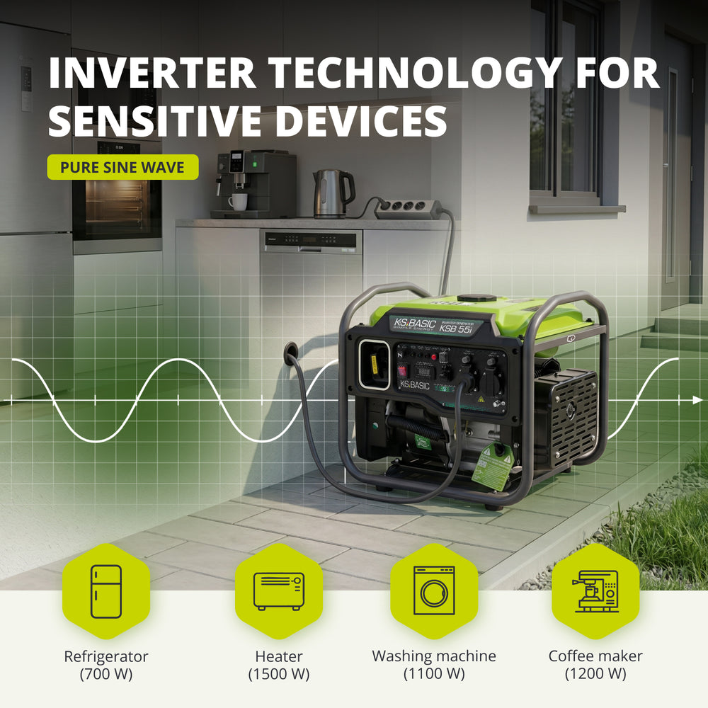 Invertorový generátor KSB 55i