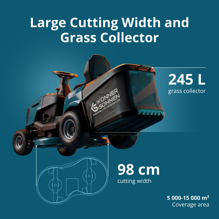 Benzines Traktor Fűnyíró KS 98TMG-H