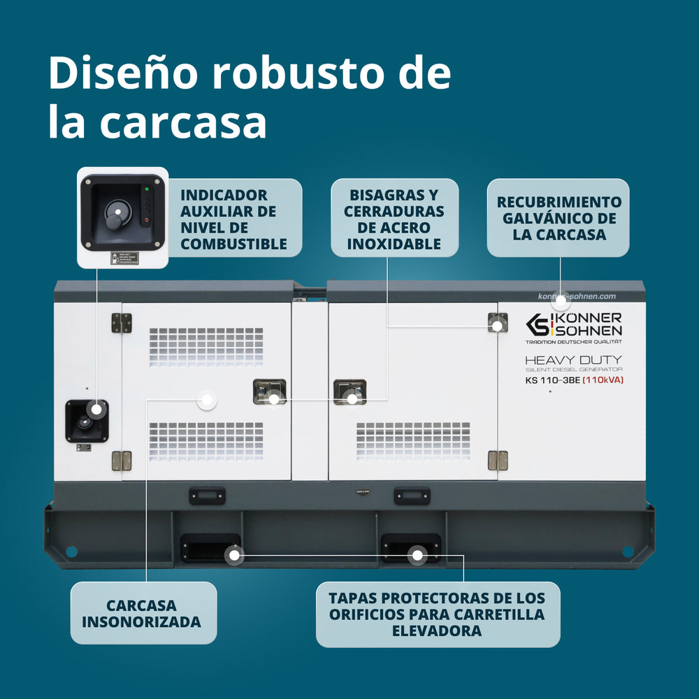 Generador diésel trifásico KS 110-3BE 