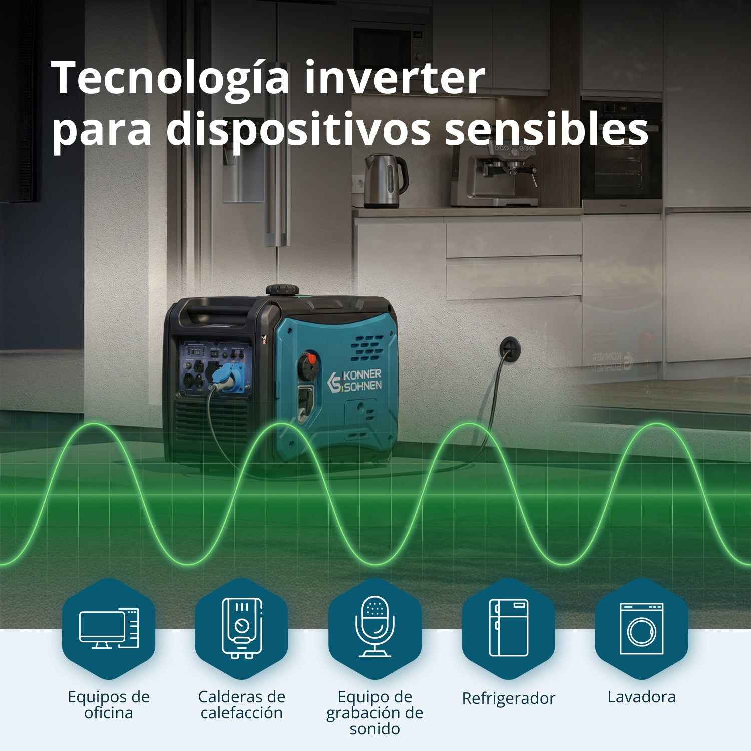 Generador inverter Könner & Söhnen KS 6000iE S