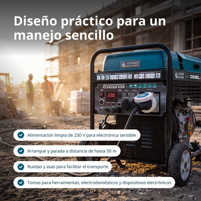 Generador diesel inverter KS 9500iDЕ ATSR