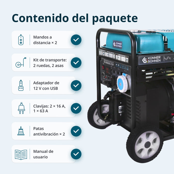 Generador diesel inverter KS 9500iDЕ ATSR