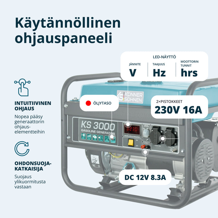 Bensiinikäyttöinen generaattori 'Könner & Söhnen' KS 3000