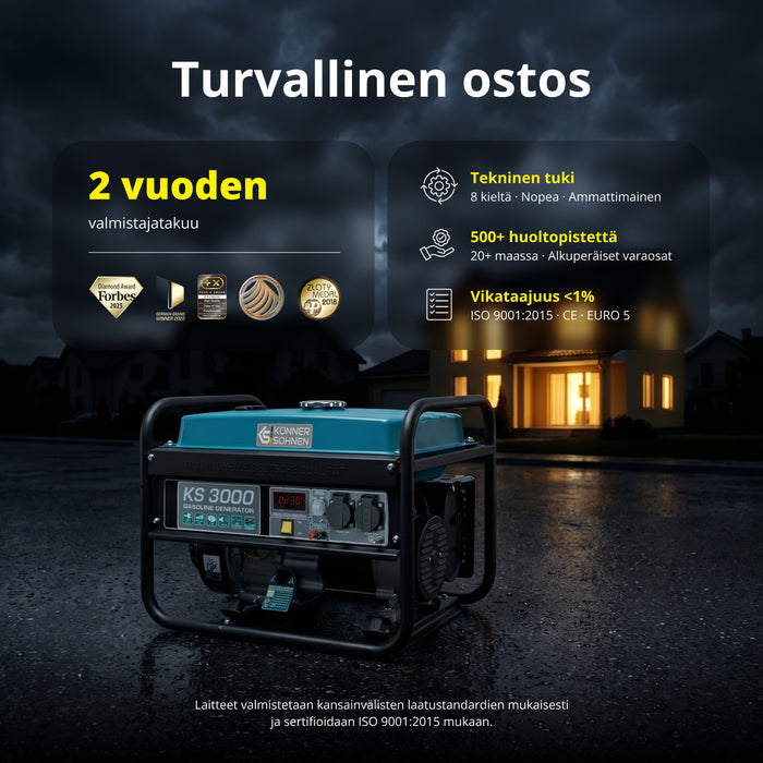 Bensiinikäyttöinen generaattori 'Könner & Söhnen' KS 3000