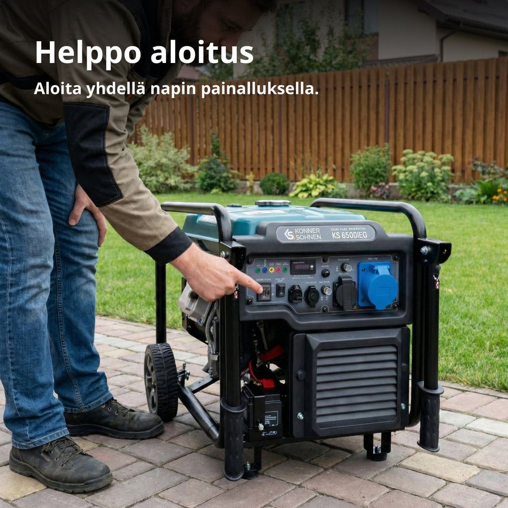 Kaksipolttoaineinen invertterigeneraattori KS 6500iEG