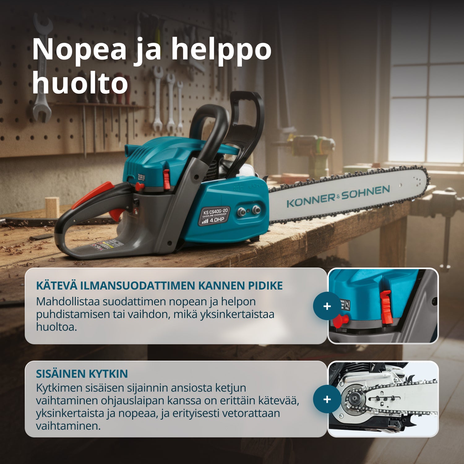 Bensiiniketjusaha KS CS40G-20