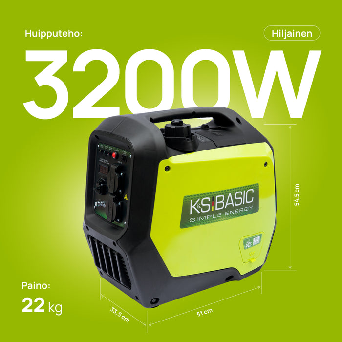 Invertterigeneraattori KSB 32i S