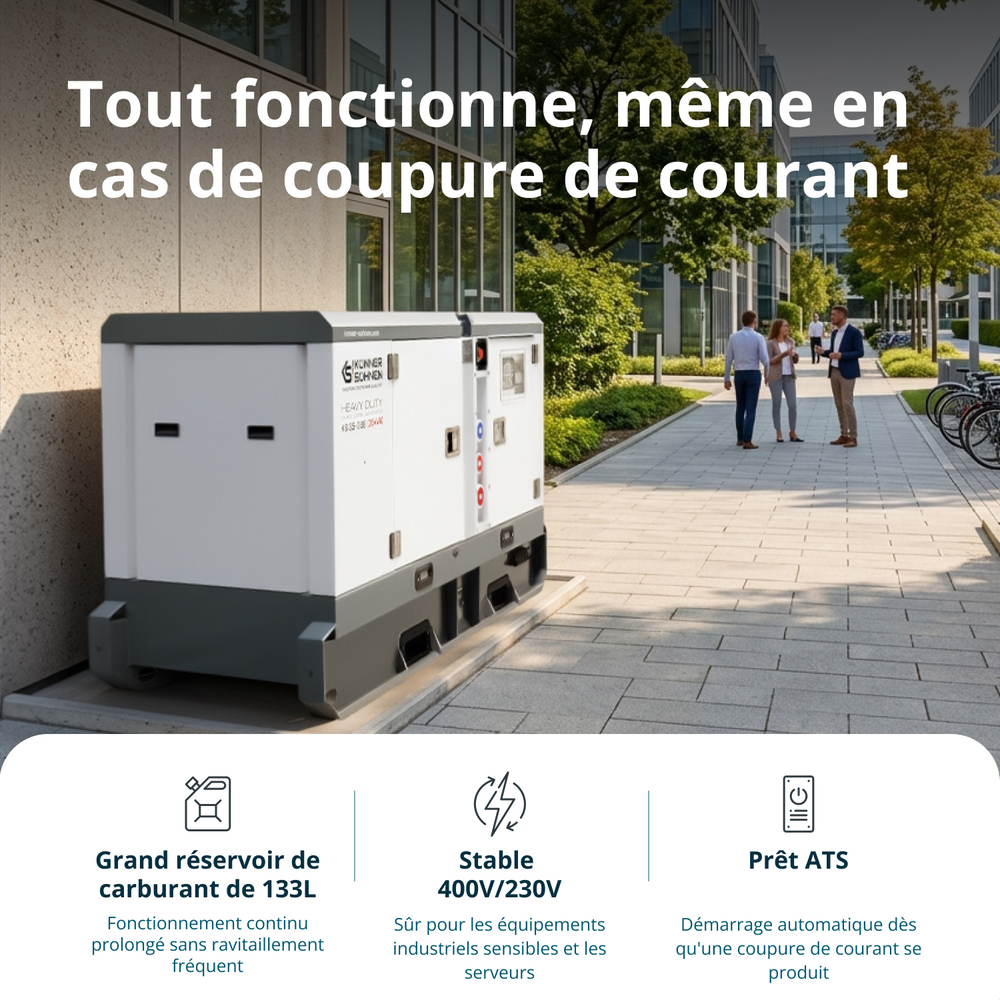 Centrale électrique diesel triphasée KS 35-3BE