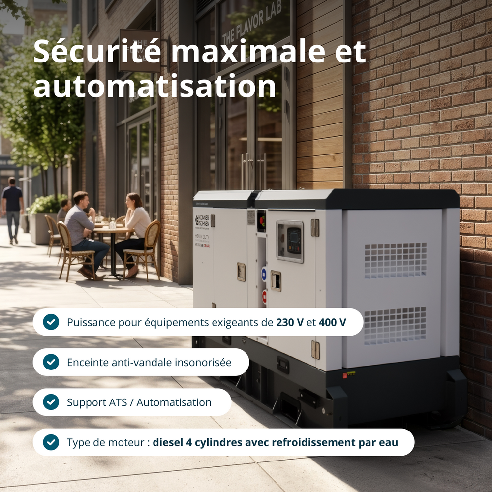 Centrale électrique diesel triphasée KS 35-3BE