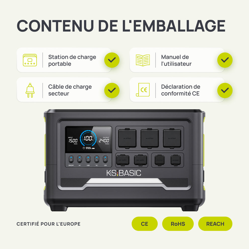 Station d'alimentation portable KSB 1200PS 