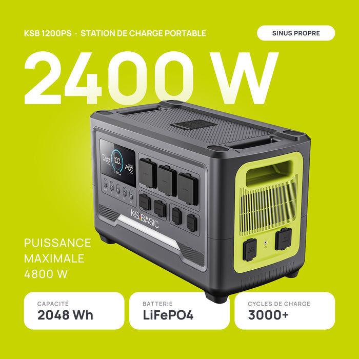 Station d’énergie portable KSB 2400PS