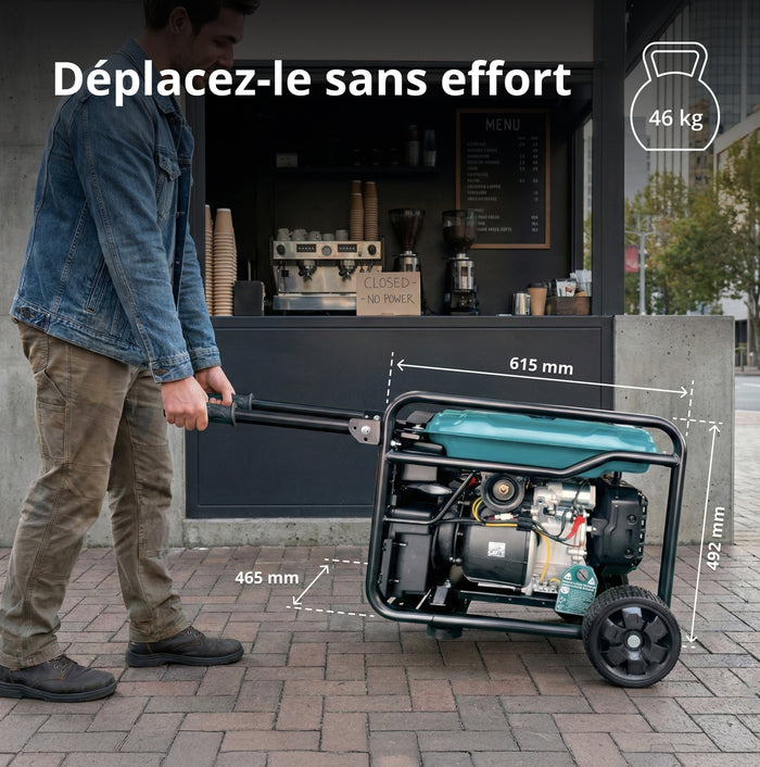 Groupe électrogène Inverter KS 6500iEG (Essence/Gaz)