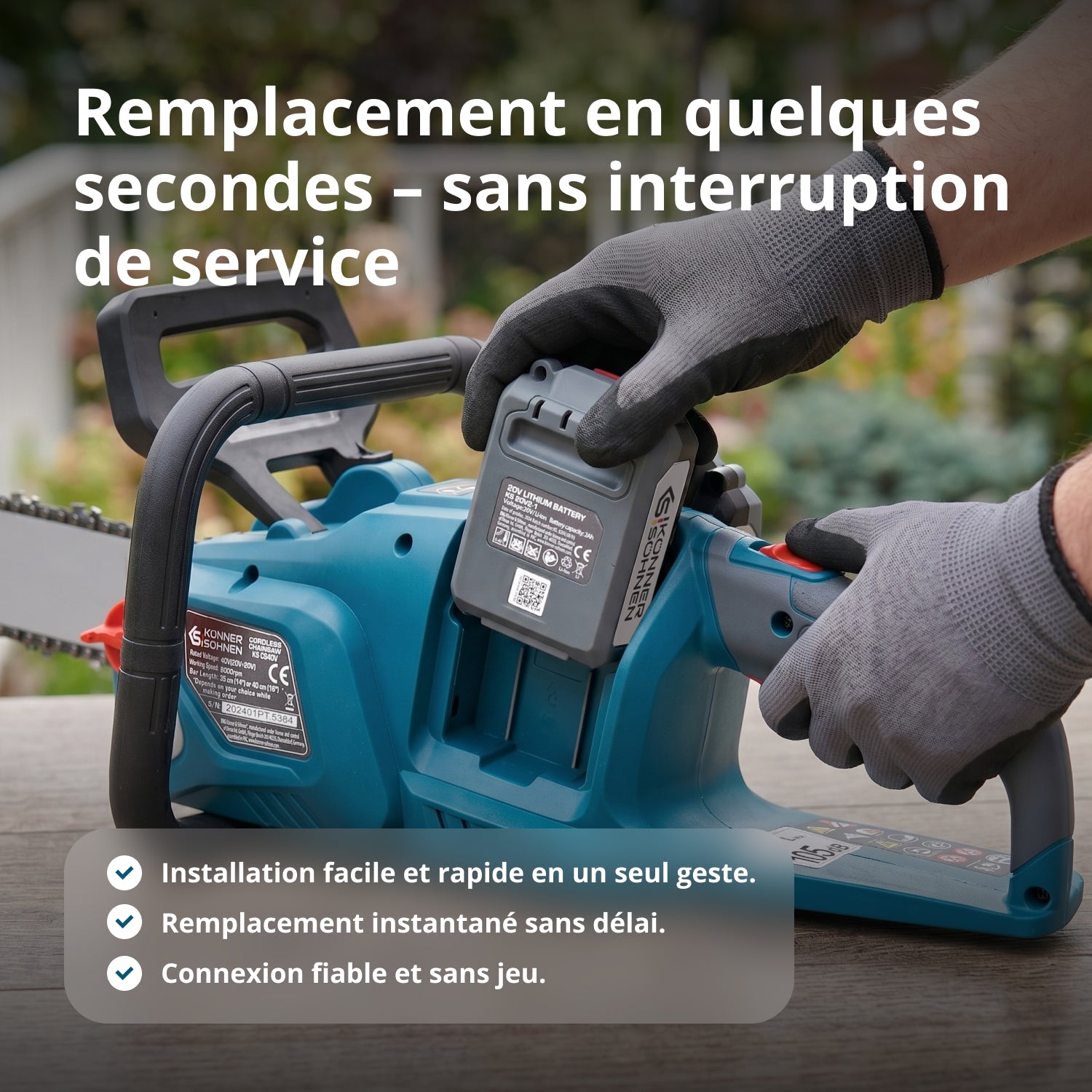 Batterie lithium 20V KS 20V2-1