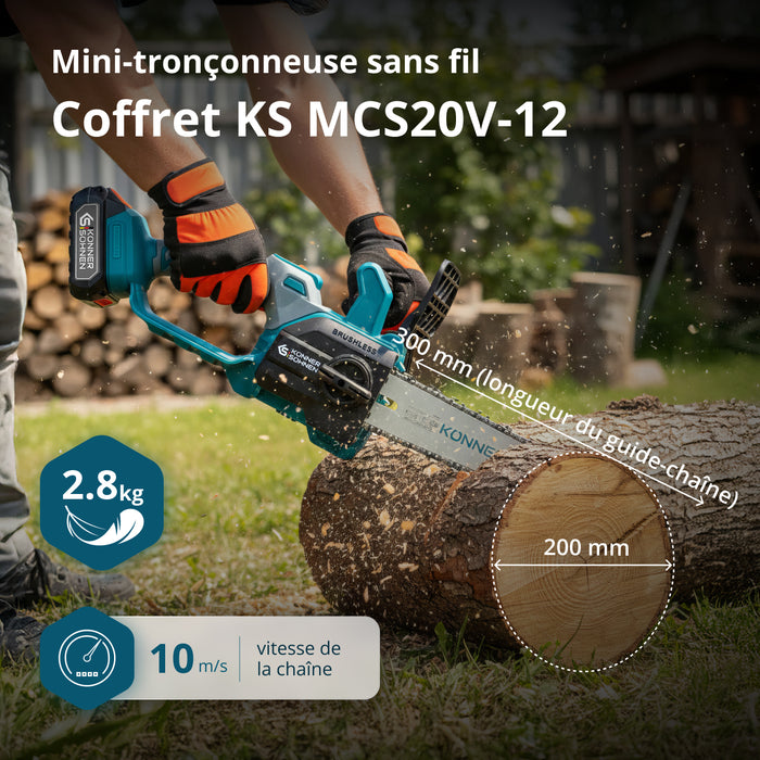 Scie à batterie KS MCS20V-12 SET